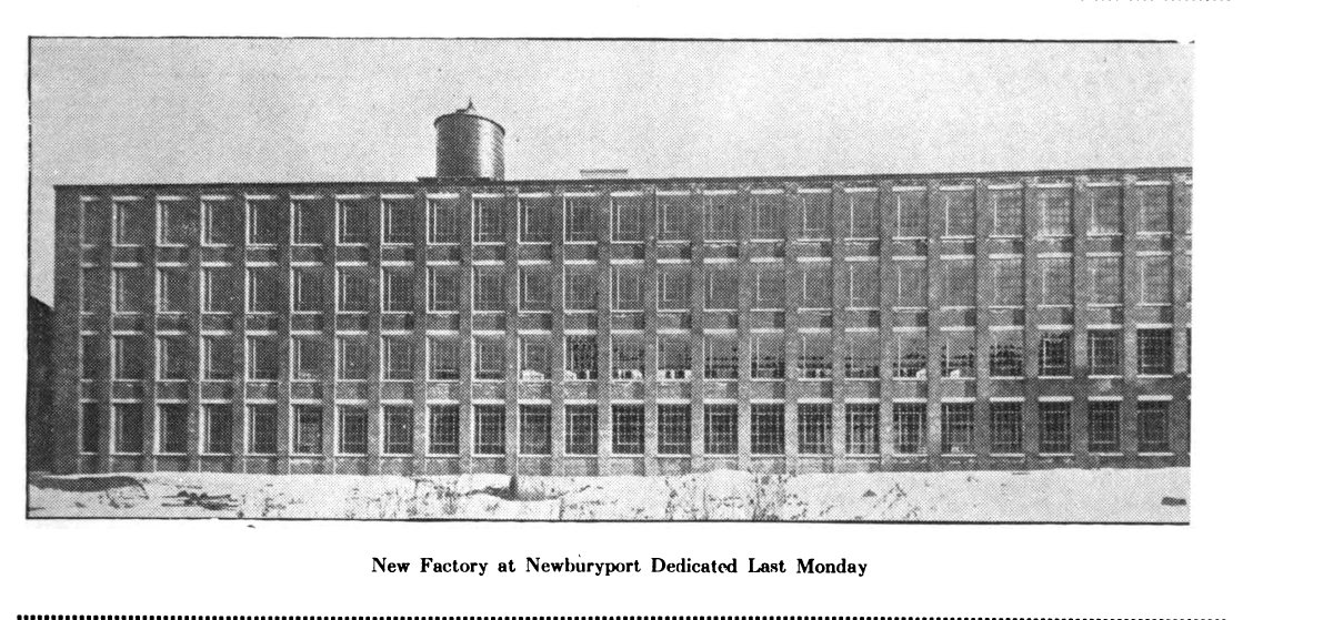 The completed factory as published in the Boot and Shoe Recorder, January 1916