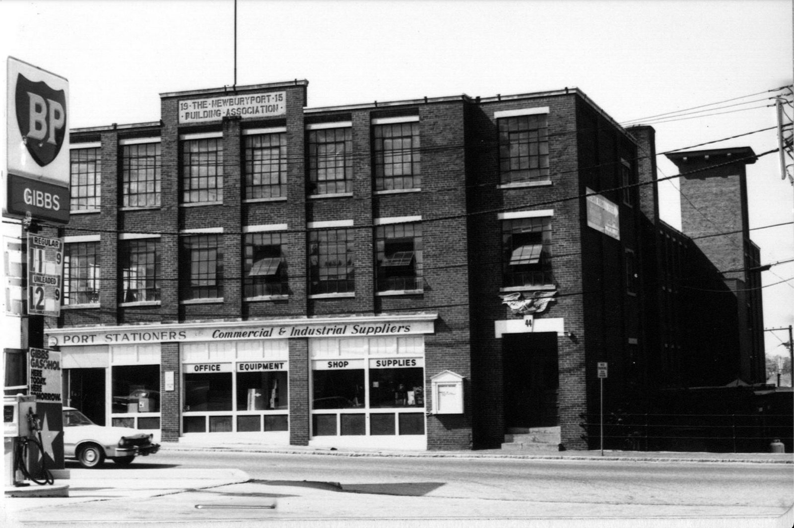The Merrimac Street front of the building, late 1970s